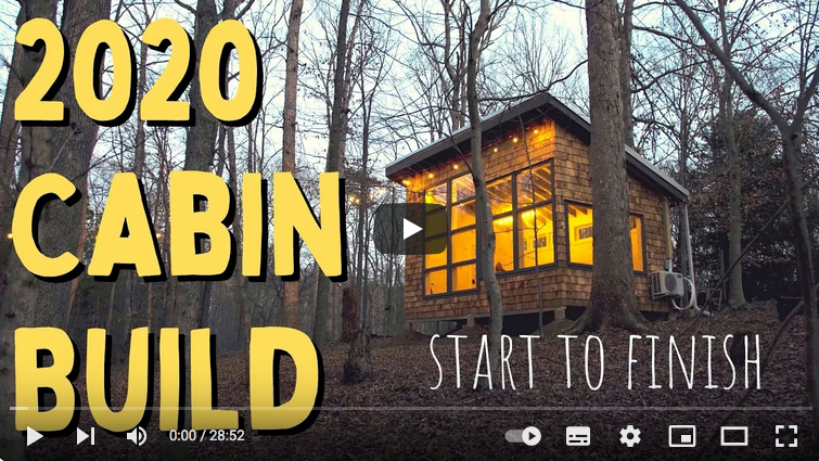 Ich habe 2020 eine Hütte gebaut - von Anfang bis Ende