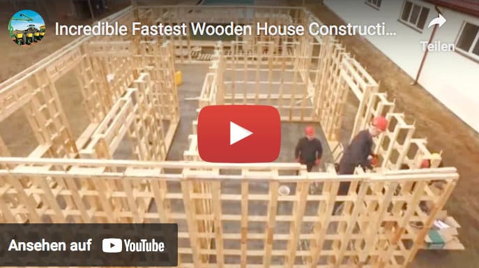 Erstaunlich intelligenter schneller Hausbau